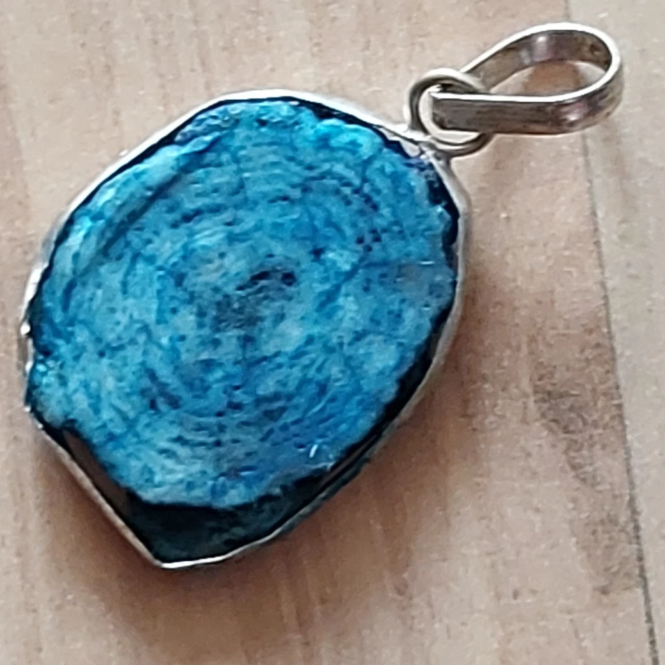 Colgante de madera petrificada Foto 2 de 2