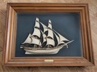 Vintage Turner Wall Accessory Shadow Box – “The Colonial Queen” 3D Sailing Ship