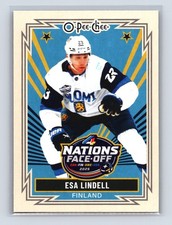 2025-26 O-Pee-Chee OPC Retro #529 Esa Lindell 4 Nations Face-Off