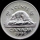 ??​ RARE 1996 "NEAR 6" VARIETY CANADA 5 CENTS UNCIRCULATED