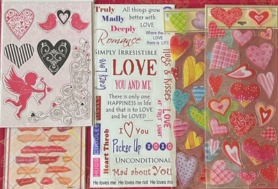 Jolees Boutique Stickers - Laugh And Love Words With White Glitter Borders