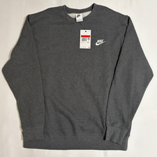 Nike Club Dark Gray Sweater Pullover Sz Large NEW BV2662-071