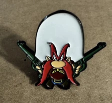 Looney Tunes Yosemite Sam 1 Inch Tall Metal Enamel Pin For Hats , Shirts , Gifts