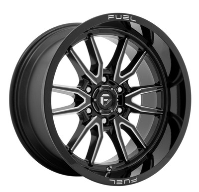 FUEL Clash 6 D761 Rim 17X9 6X120 Offset 1 Gloss Black Milled (Quantity of 1)