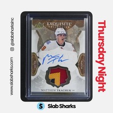 2016 THE CUP MATTHEW TKACHUK EXQUISITE ENDORSEMENTS RELICS ROOKIE PATCH AUTO /50
