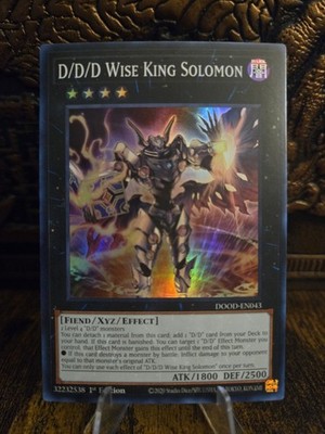 D/D/D Wise King Solomon DOOD-EN043 Doom of Dimensions 1st Edition