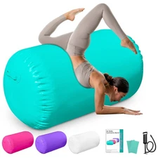 Air Roller Gymnastics Barrel Back Handspring Trainer Air Barrel Gymnastics Ai...