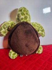 Destination Nation GREEN SPOTTED BROWN SEA TURTLE STUFFED ANIMAL TOY