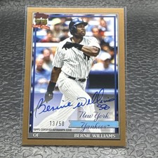 Topps 2026 Series 1 Bernie Williams 1991 On Card Autograph Gold /50 