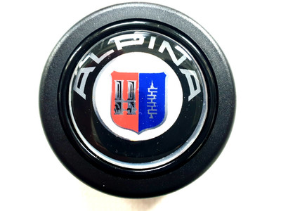 Alpina Hupenknopf silber horn button für Momo OMP Nardi Sparco Lenkrad 53mm/59mm