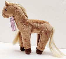 Whimzy Pets Halo Brown Plush Horse Pony With Long Mane 2010, 6.5", Ages 4 , New