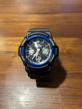 G-SHOCK GAW-100B-1A2JF Digital Watch Black/Blue Shock Resistant Used G1205