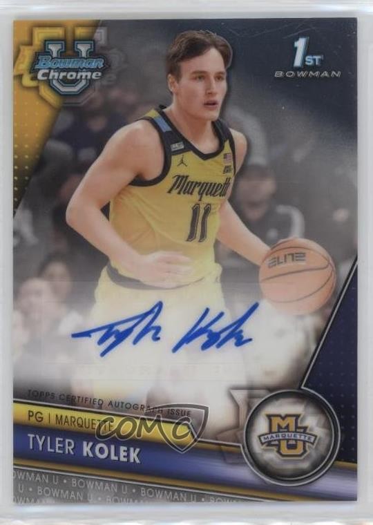 2023-24 Bowman U Chrome Chrome Prospect Auto Tyler Kolek #BCPA-TK Auto