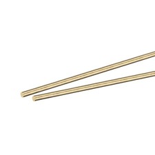 3mm Diameter 200mm Length Brass Solid Round Rod for DIY Craft 2pcs