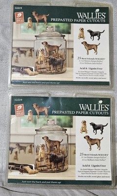 Wallies Prepasted Wall Decals Paper Cutouts Dogs Best Friends 50 Pieces 12219