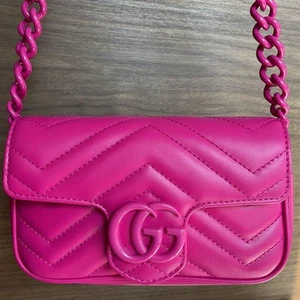 Sac à bandoulière rose GUCCI sac ceinture Marmont 699757 #PGD312