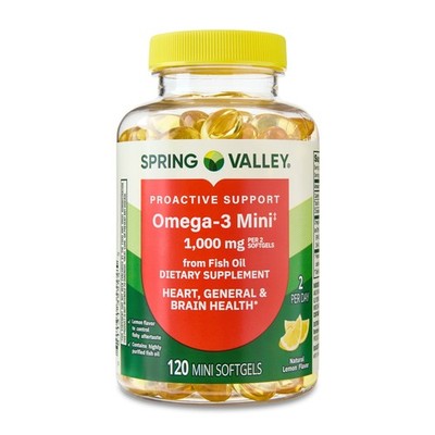 Proactive Support Omega-3 Mini from Fish Oil Dietary Supplement, 1000 Mg, 120 Co