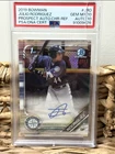 Julio Rodriguez 2019 Bowman Chrome Refractor 1st RC Auto 472/499 PSA 10/10