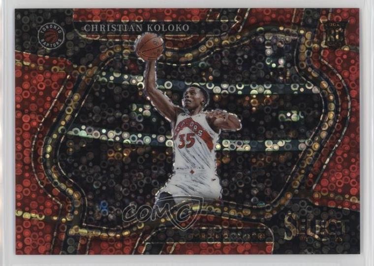 2022 Panini Select Courtside Red Disco Prizm /49 Christian Koloko #297 Rookie RC