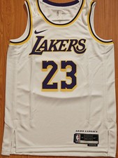 Mens Nike Los Angeles Lakers Lebron James 23 NBA Swingman Jersey sz.M 44 NWT