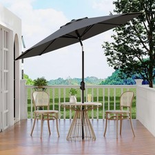 10Ft Patio Umbrella - Outdoor Market Umbrella with Crank Lift