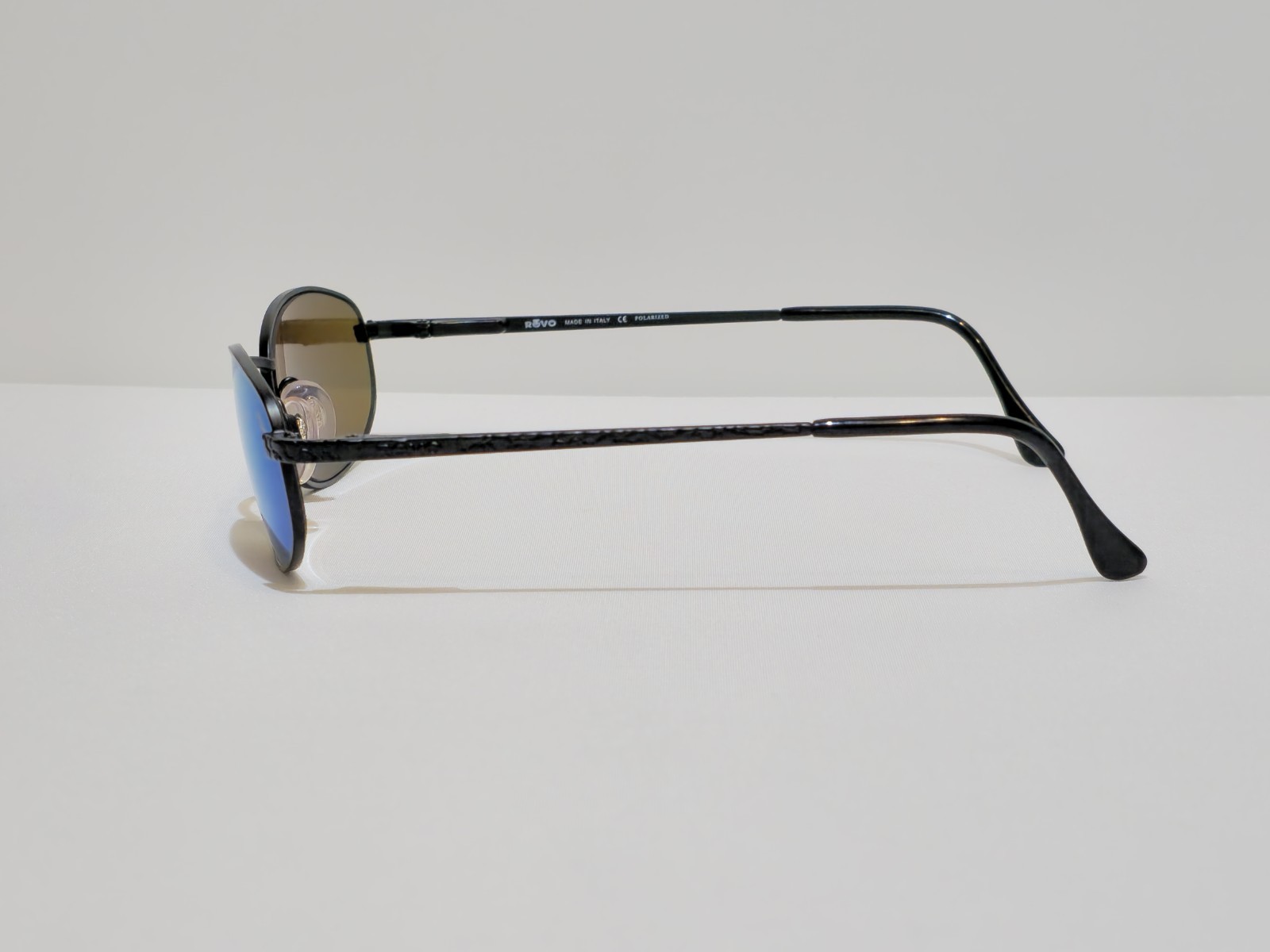 Vintage REVO 3008 Black Python Pattern Sunglasses… - image 2