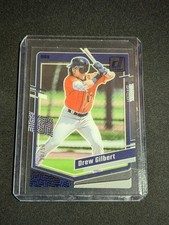 2023 Panini Chronicles #30 Drew Gilbert Clearly Donruss Blue #/50