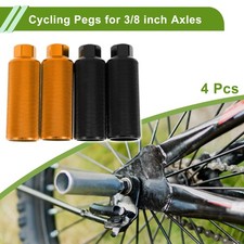 4 Pezzi Pedane Bici 110mm Pedane Bici Nero Giallo
