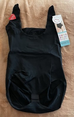 NWT Assets by Spanx size 2X Very Black Shaping Open Bust Panty Bodysuit