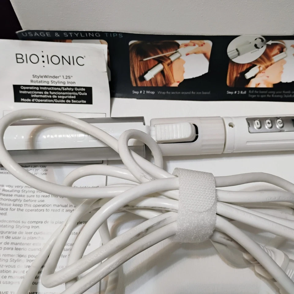 Rizador BIO IONIC STYLEWINDER 1,25 pulgadas - Varita de cerámica giratoria Foto 3 de 4