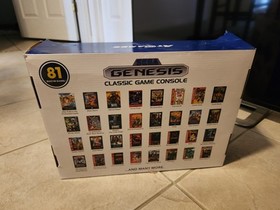 SEGA Genesis Classic Black Game Console with 81 Preloaded Games 