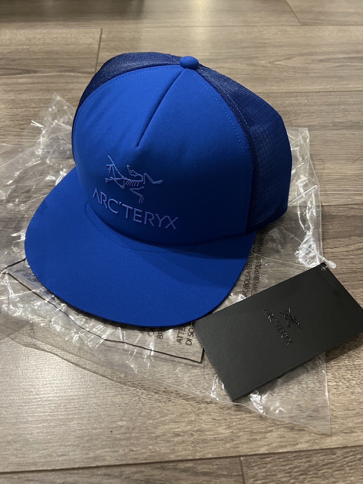 Cappello camionista Arc'teryx logo uccellino Arcteryx berretto blu Arcteryx nuovo