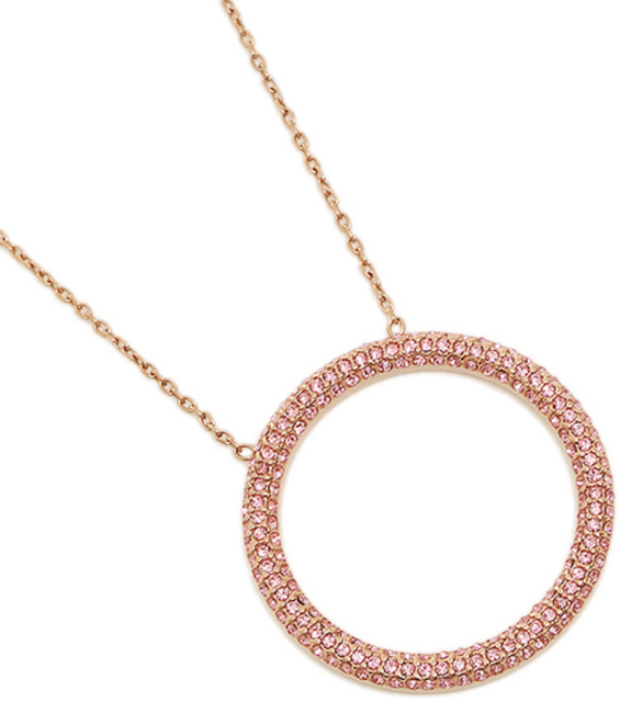 michael kors crystal circle pendant