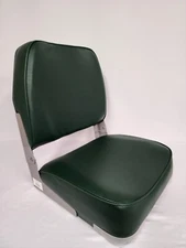 Boat Seat Low Back Fold Down Marine Boating Bass Fishing Pontoon 1003-AP GREEN