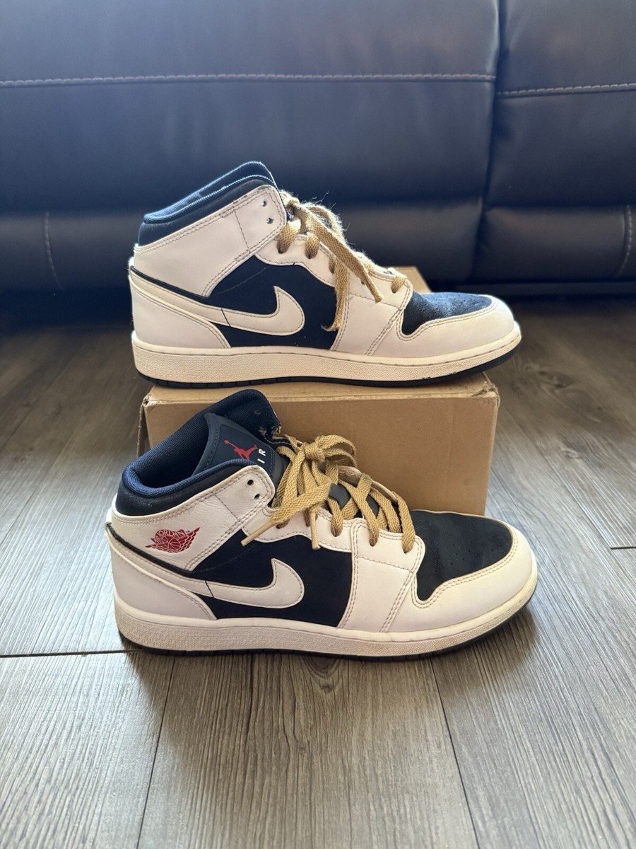 Nike Air Jordan 1 “Phat” Mid Olympic Men's Shoes Blue White Size 7Y 364770-400 | eBay