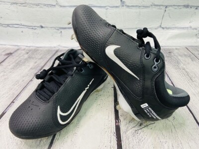 Nike Hyperdiamond 4Elite Women's Softball CZ5917010 Black Grey Smoke Size W 7US