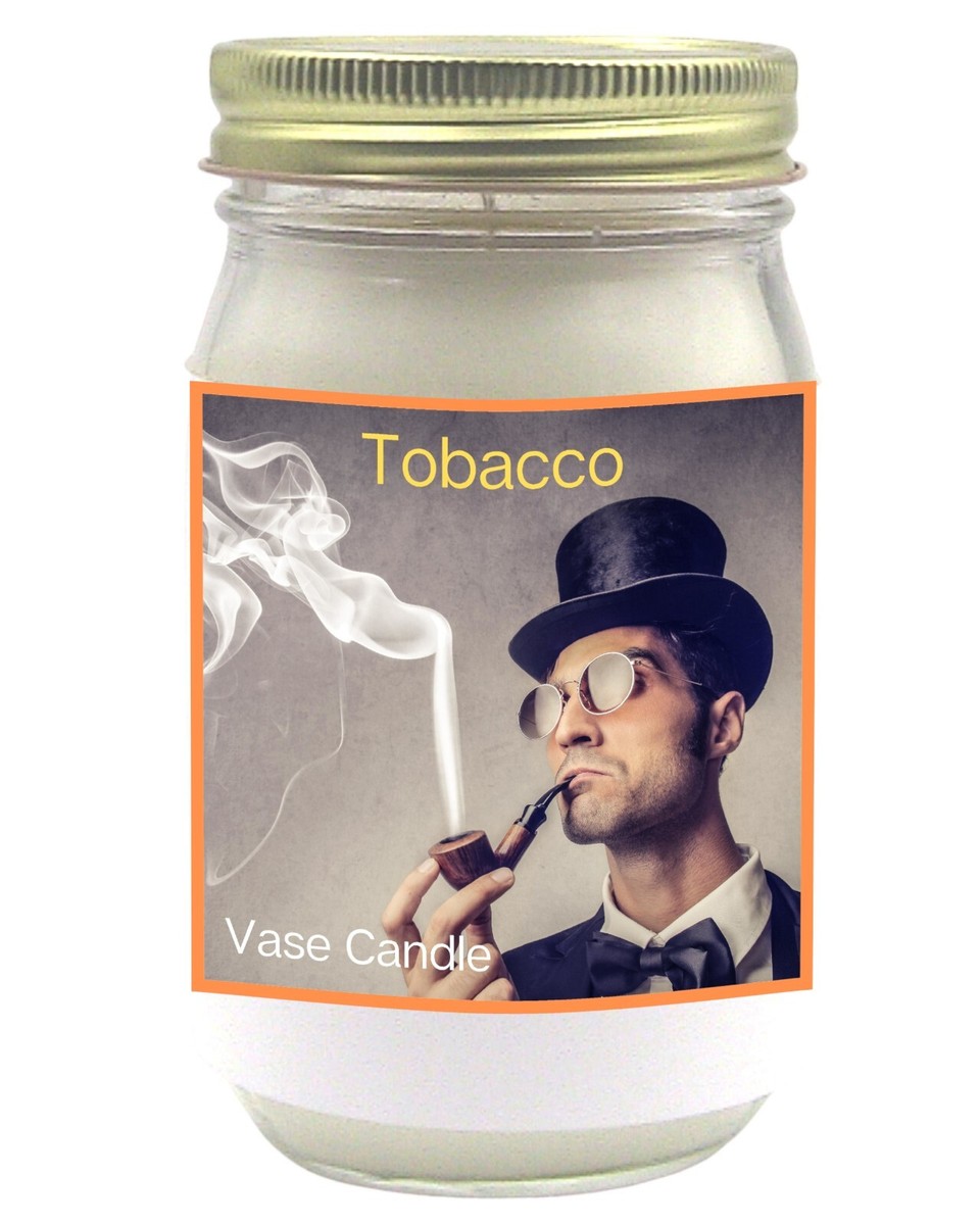 Tobacco Large Jar Candle - Freshly Cut Tobacco Leaves