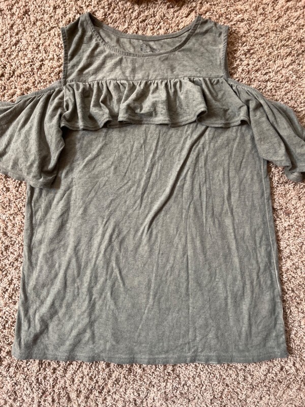 ART CLASS Girls T Shirt Top~ Youth Size XL Large 14 16 ~ Olive Green