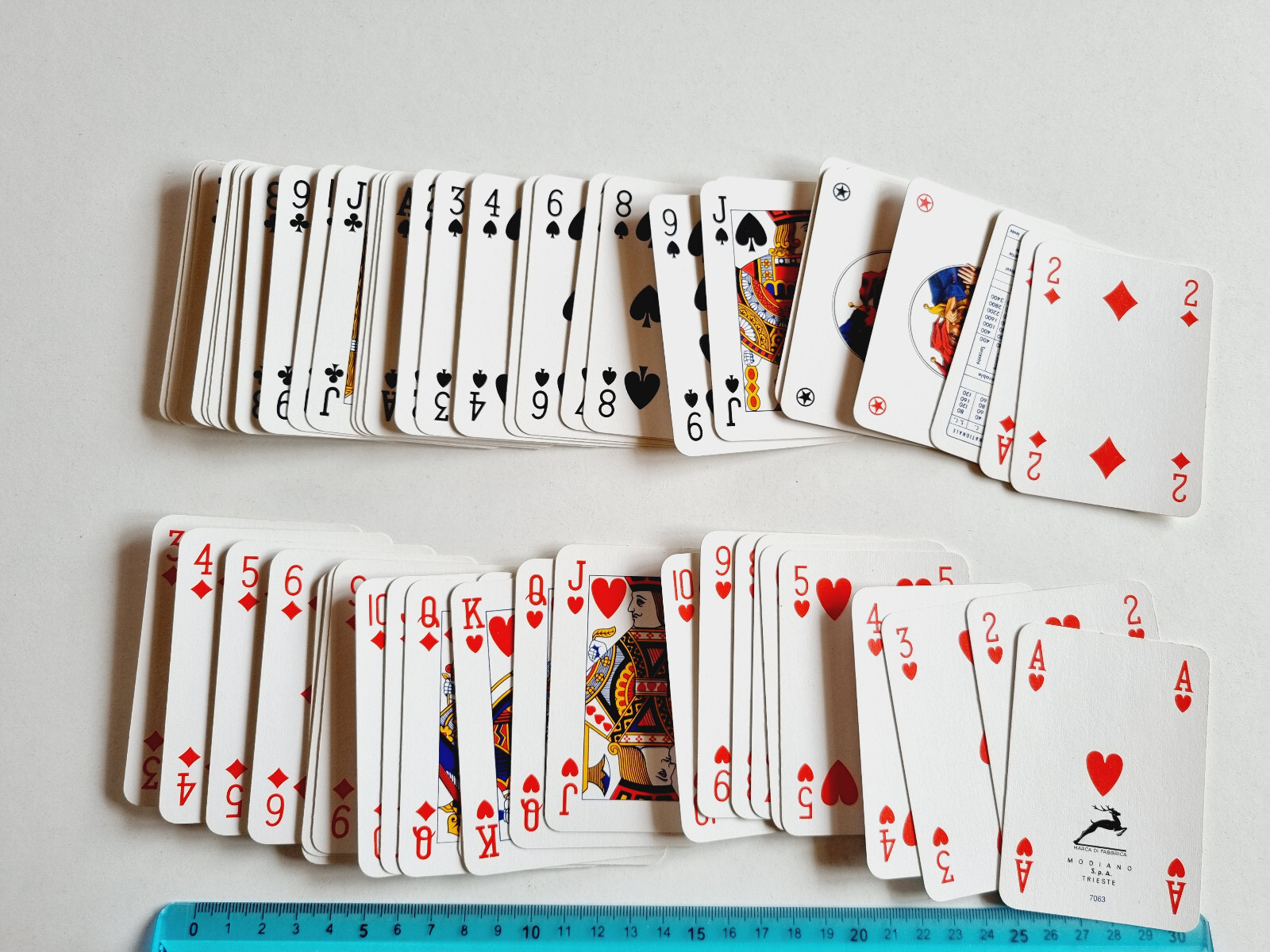 Thumbnail - Karten Von Spiel Modiano Poker Bridge Original Vintage 80s Spielkarten