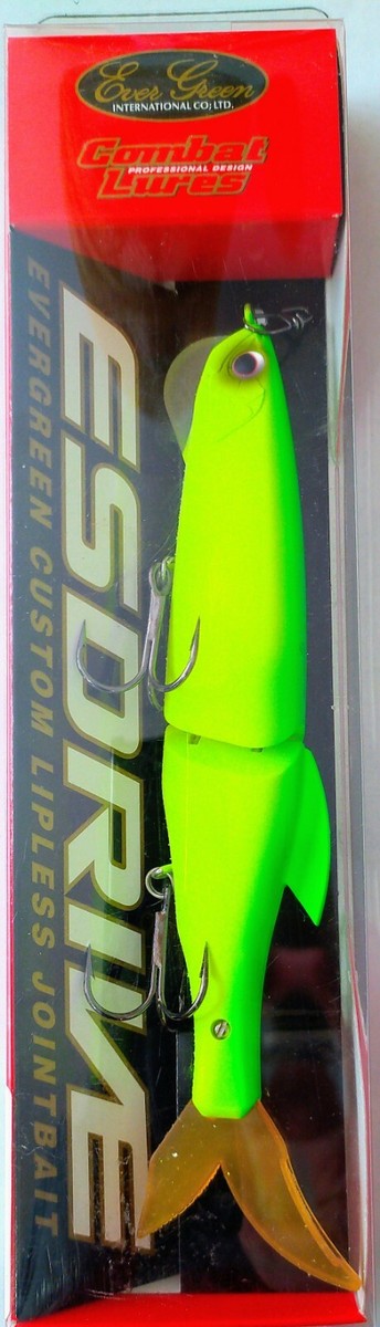 新品未開封‼️EVERREEN GUSTOM ESDRIVE Evergreen ES Drive Glidebait, 6.75