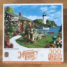 Memory Lane Lobster Bay 300 Piece EZ Grip Jigsaw Puzzle Master Pieces Complete