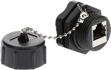 Installerparts CAT6 RJ45 Shielded Industrial Panel Mount Bulkhead Ethernet Femal