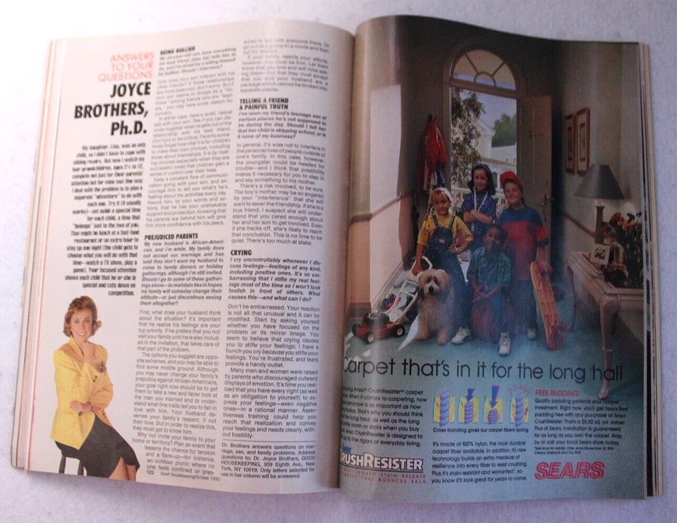 1991 OCTOBER GOOD HOUSEKEEPING MAGAZINE - ISABELLA ROSSELLINI hardy casseroles - Image 4 of 4