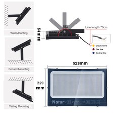 LED Flood Light Outdoor Garden Lamps Spotlights 500W 300W 200W 100W 50W 30W 10W