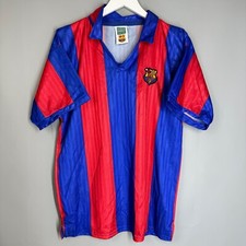 BARCELONA 1989/1992 HOME SHIRT SOCCER JERSEY CAMISETA KIT RETRO SCORE DRAW MEN M
