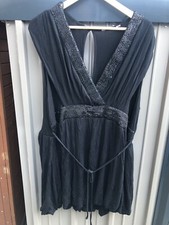 Black skater dress size 24