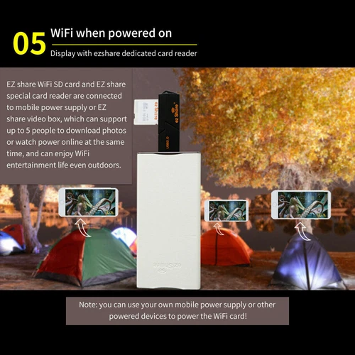 Carte SD Ez Share 32/64/128 Go carte de partage WiFi sans fil classe SDHC pour appareil photo - Photo 8 sur 13