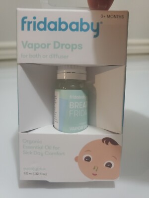 Baby Breathe Vapor Bath Drops Infant Steam Organic Eucalyptus 9.5ml Frida  Baby