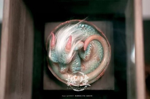 LEP Studio Naissance Series Loong:Cyan Flower GK Model Painted Artwork Toy New - Picture 5 of 13