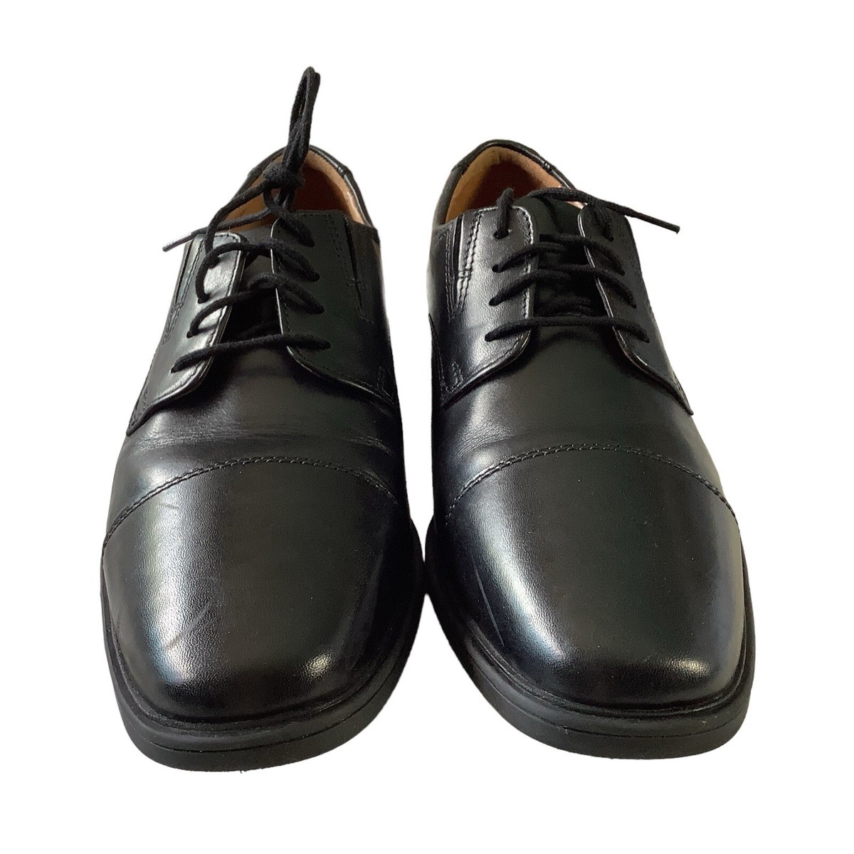 Clarks Men\'s Tilden Cap Oxford Shoe, Black Leather NEW Clarks Tilden Mens Black Lace Up Cap Toe Oxford Dress  main image 4